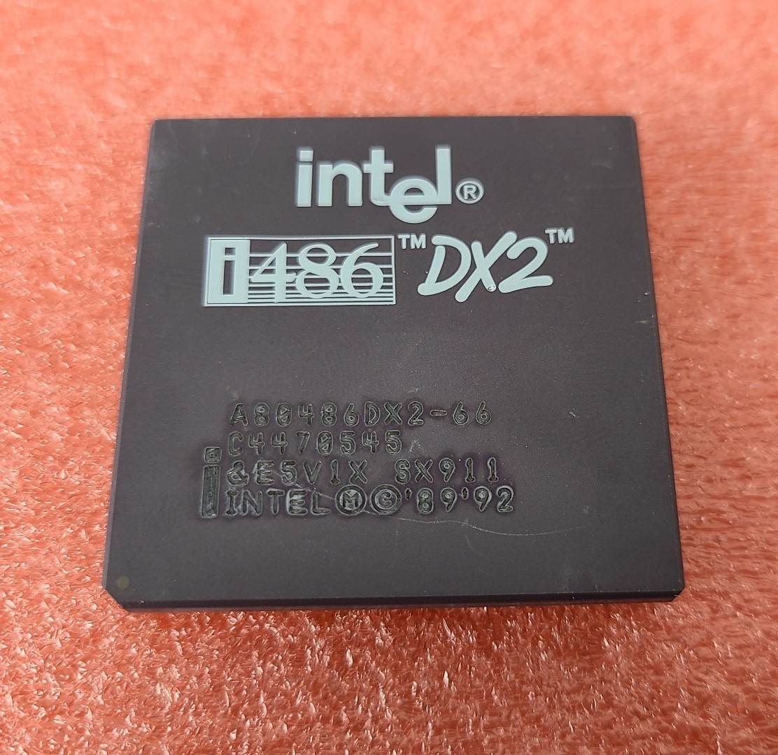 Intel 486DX2-66 CPU Processor Chip SX911 A80486DX2-66 Socket 3 Tested