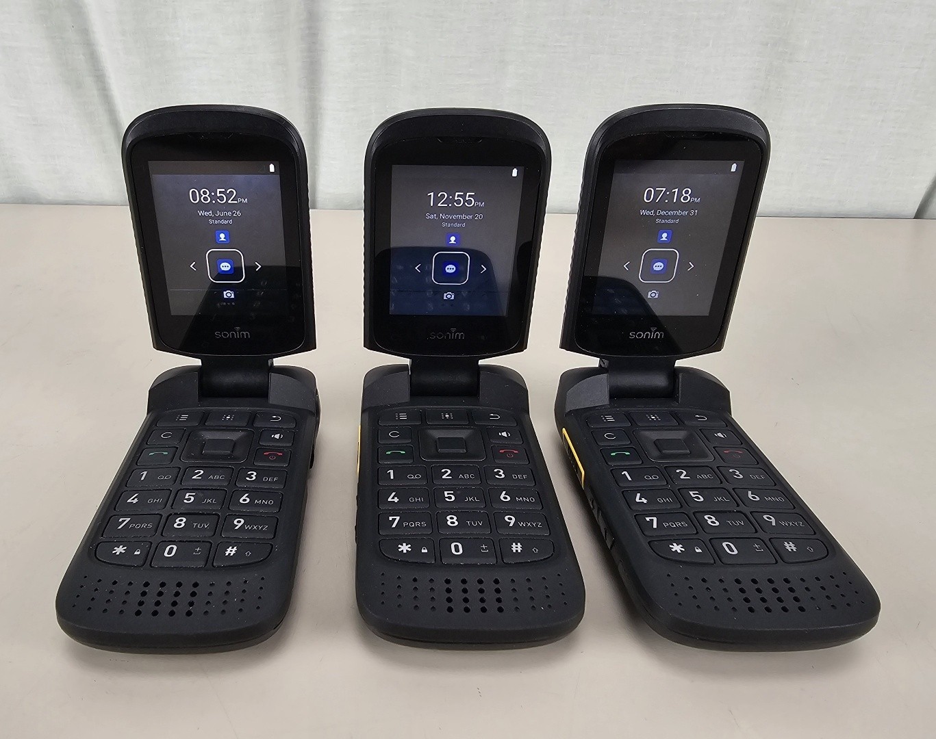 Lot Of 3 Sonim XP3 XP3800 - Black (AT&T) 4G LTE Rugged Phone