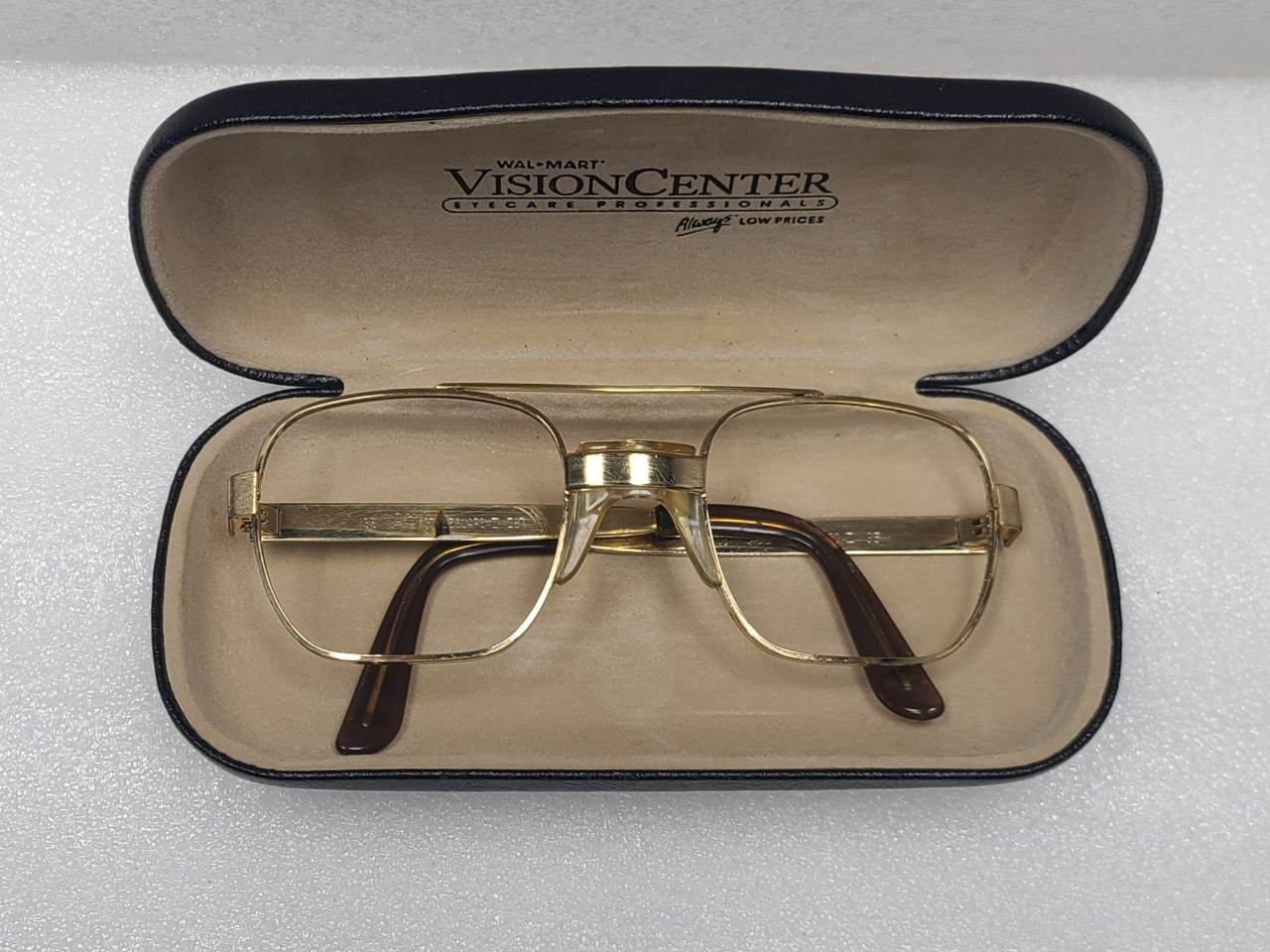 Vintage American Optical Z87 StyleGuard II Frames 135-50 Gold Tone