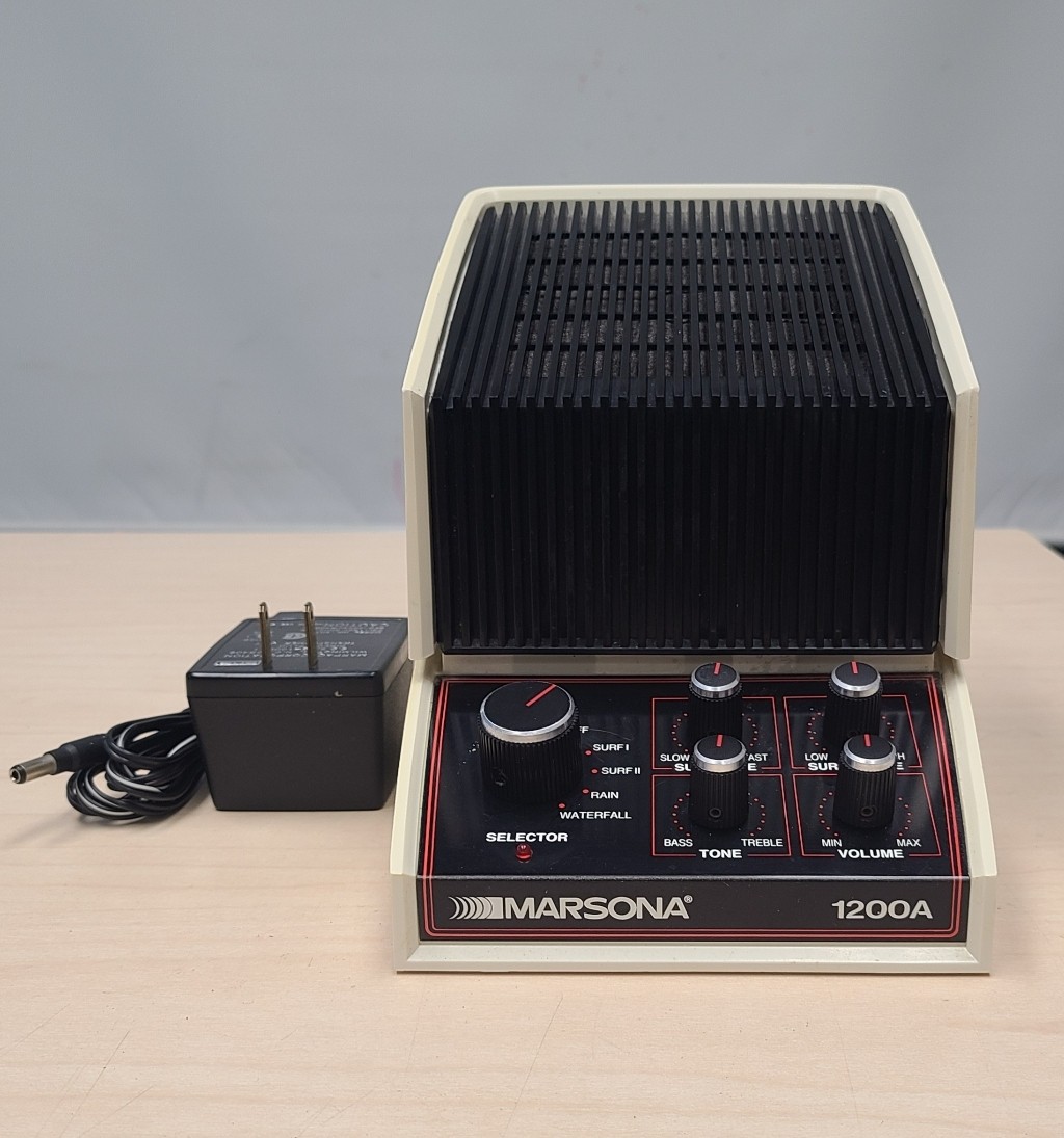 Vintage Marsona Sound Conditioner Machine Model 1200A Surf Rain Waterfall NICE