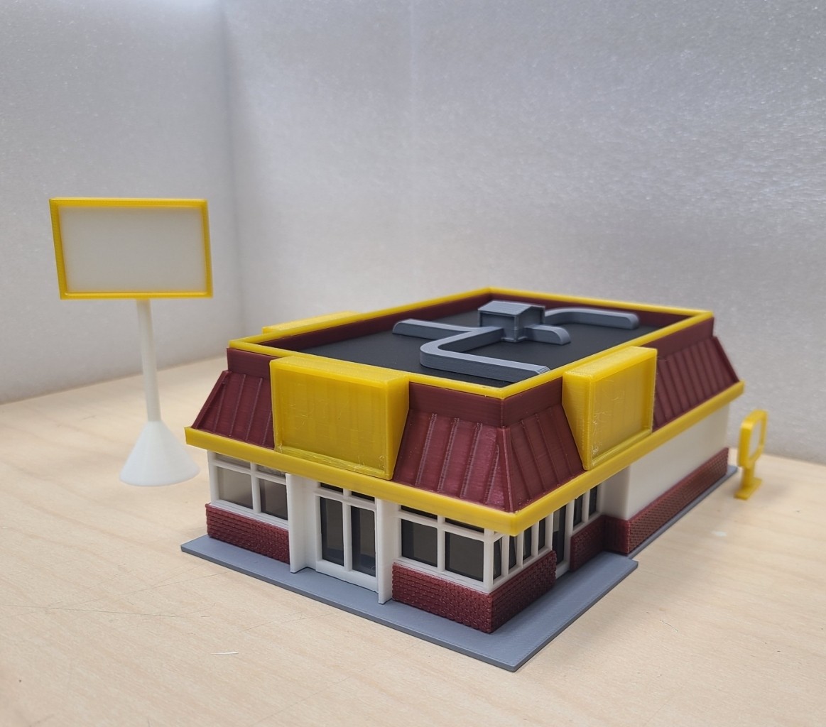 HO Scale Fast Food Restaurant 