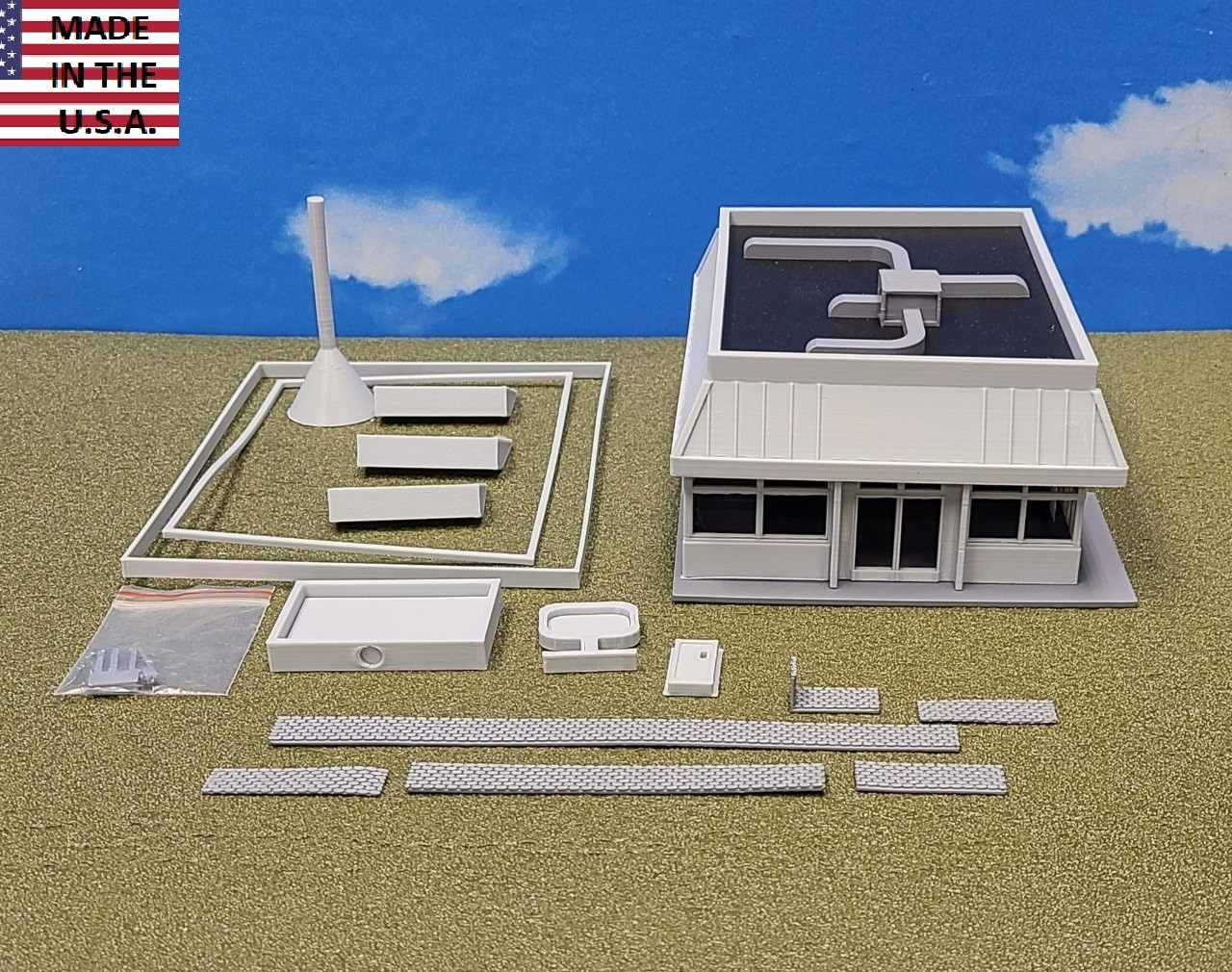 HO Scale Fast Food Restaurant Kit 