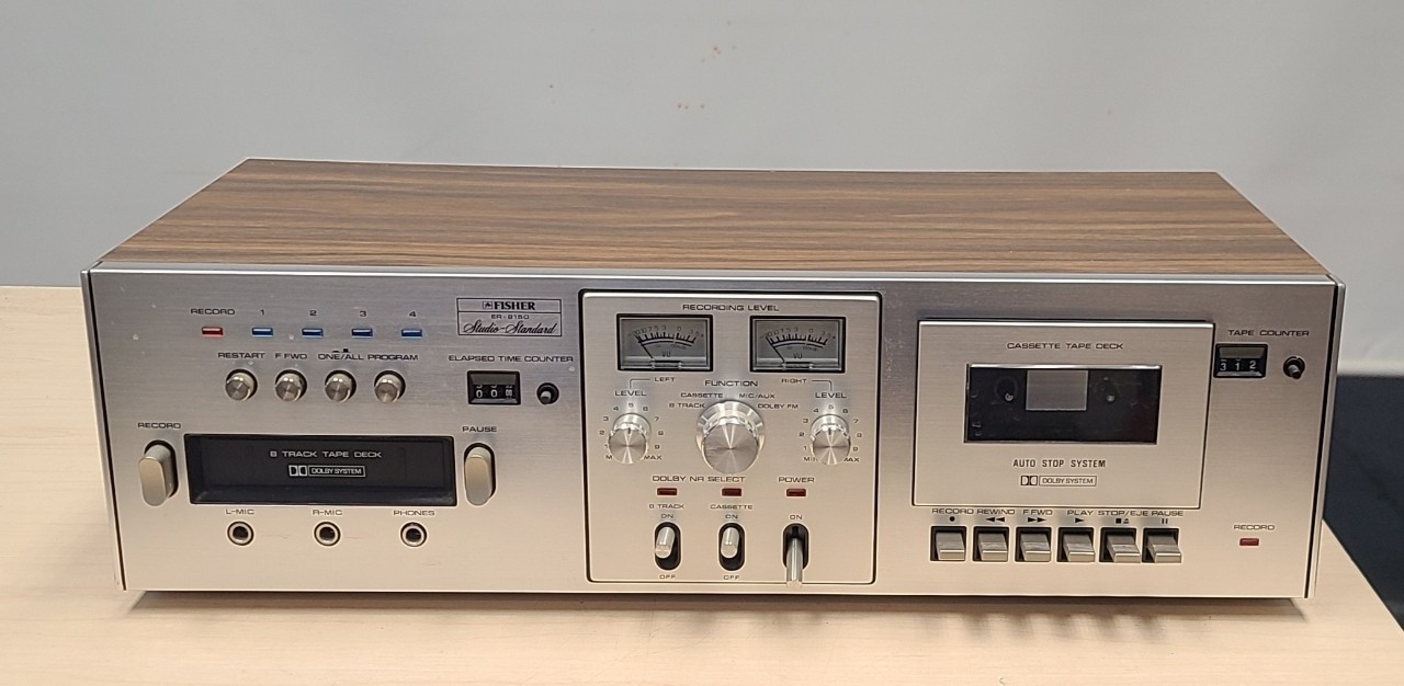 Vintage Fisher ER-8150 8-Track & Cassette Deck