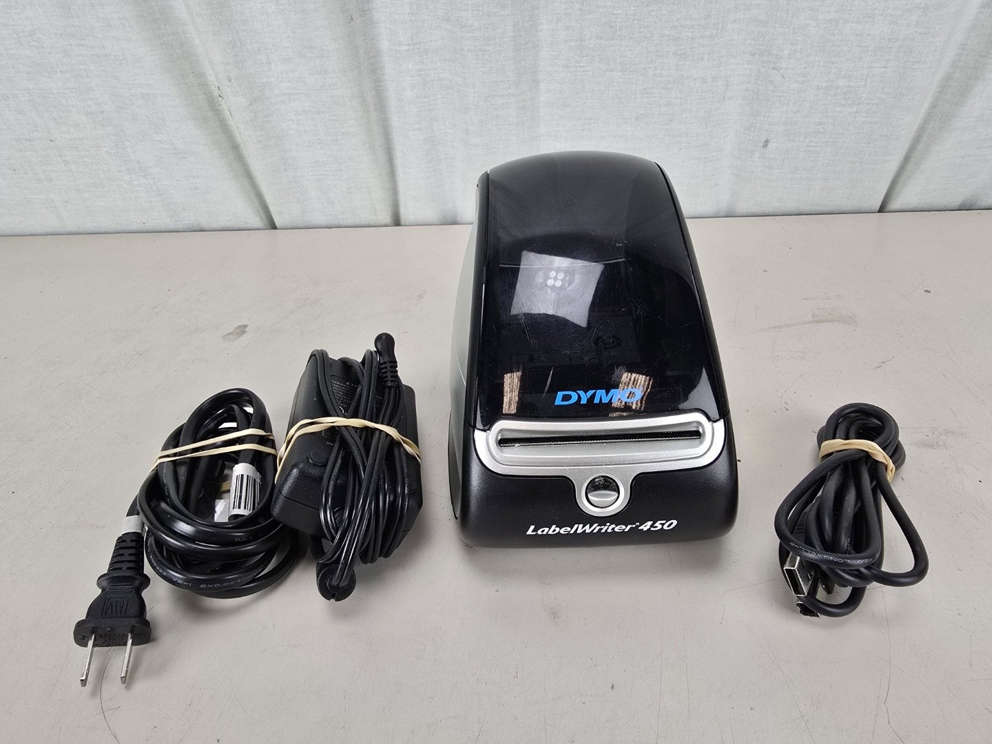 Dymo LabelWriter 450 Label Printer - Black - Tested WORKS - Plus Cables 1750110