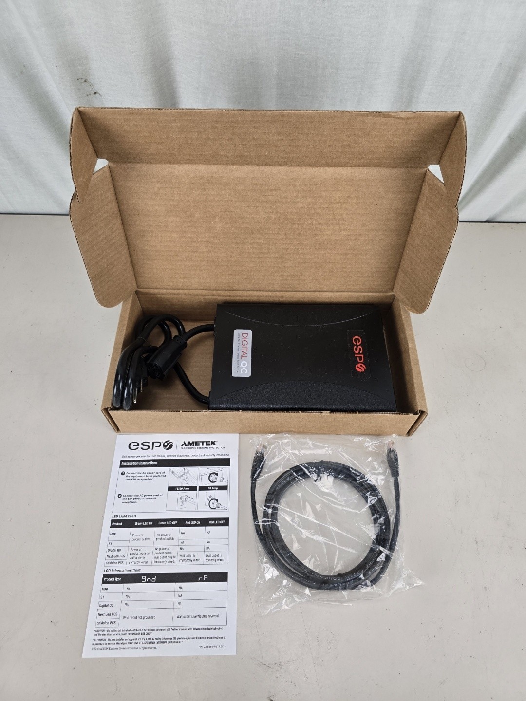 ESP D5133NT Digital QC 120/15 Network Power Line Filter