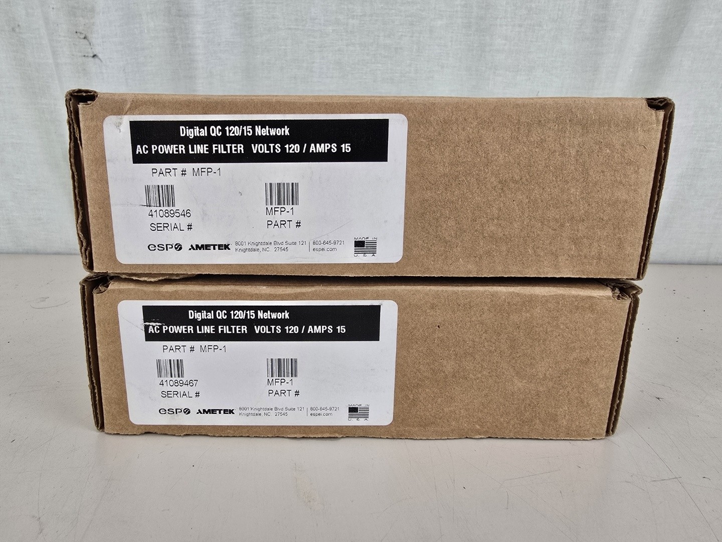 2 ESP MFP-1 Digital QC 120/15 Network Power Line Filter