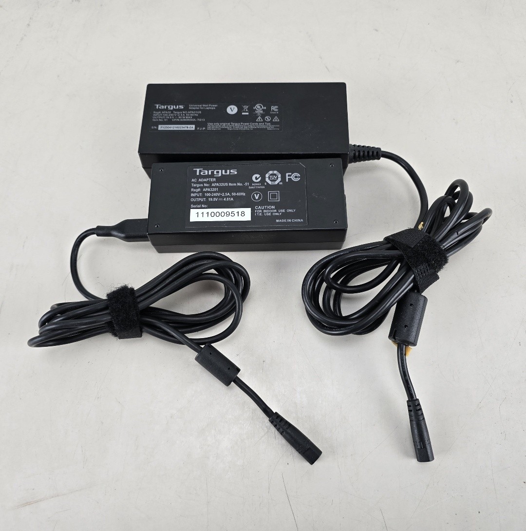 Qty 22 Targus 90W & 65W Universal AC Adapters APA31US, APA32US