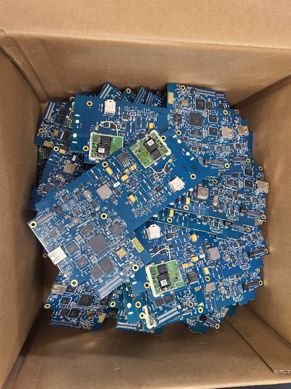 10.2 Lbs. Circuit Boards For Scrap Gold Recovery Clean