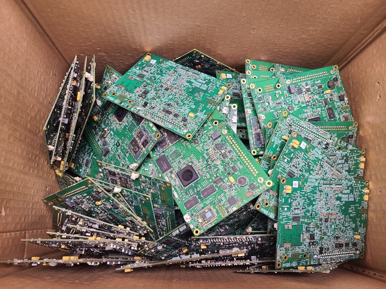 20 Lbs. Circuit Boards For Scrap Gold Recovery Clean.
