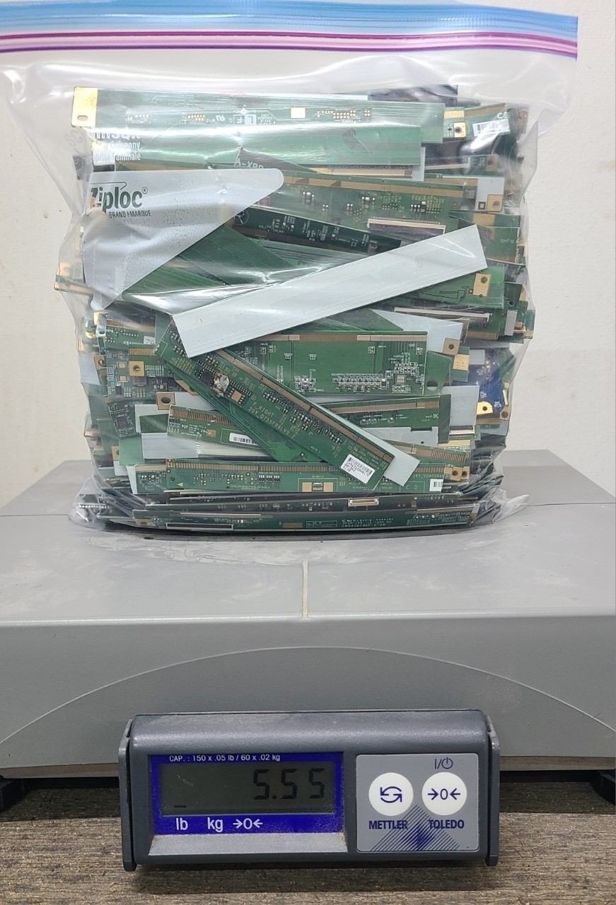5.4 Lbs. LCD Boards For Scrap Gold Recovery Clean Surface Gold