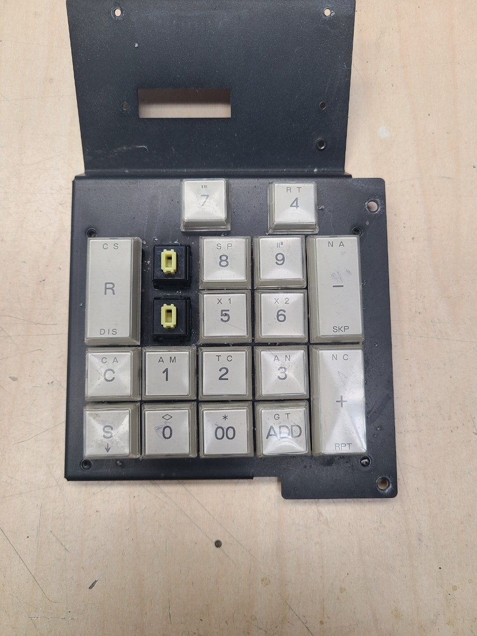 Vintage ALPS SKCL Yellow Switches On Keypad