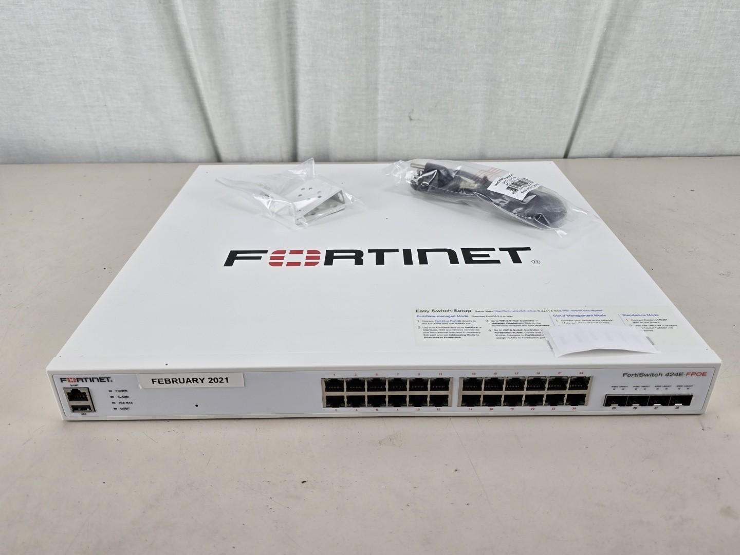Fortinet FortiSwitch 424E-FPOE 24 Port Secure Access POE Switch
