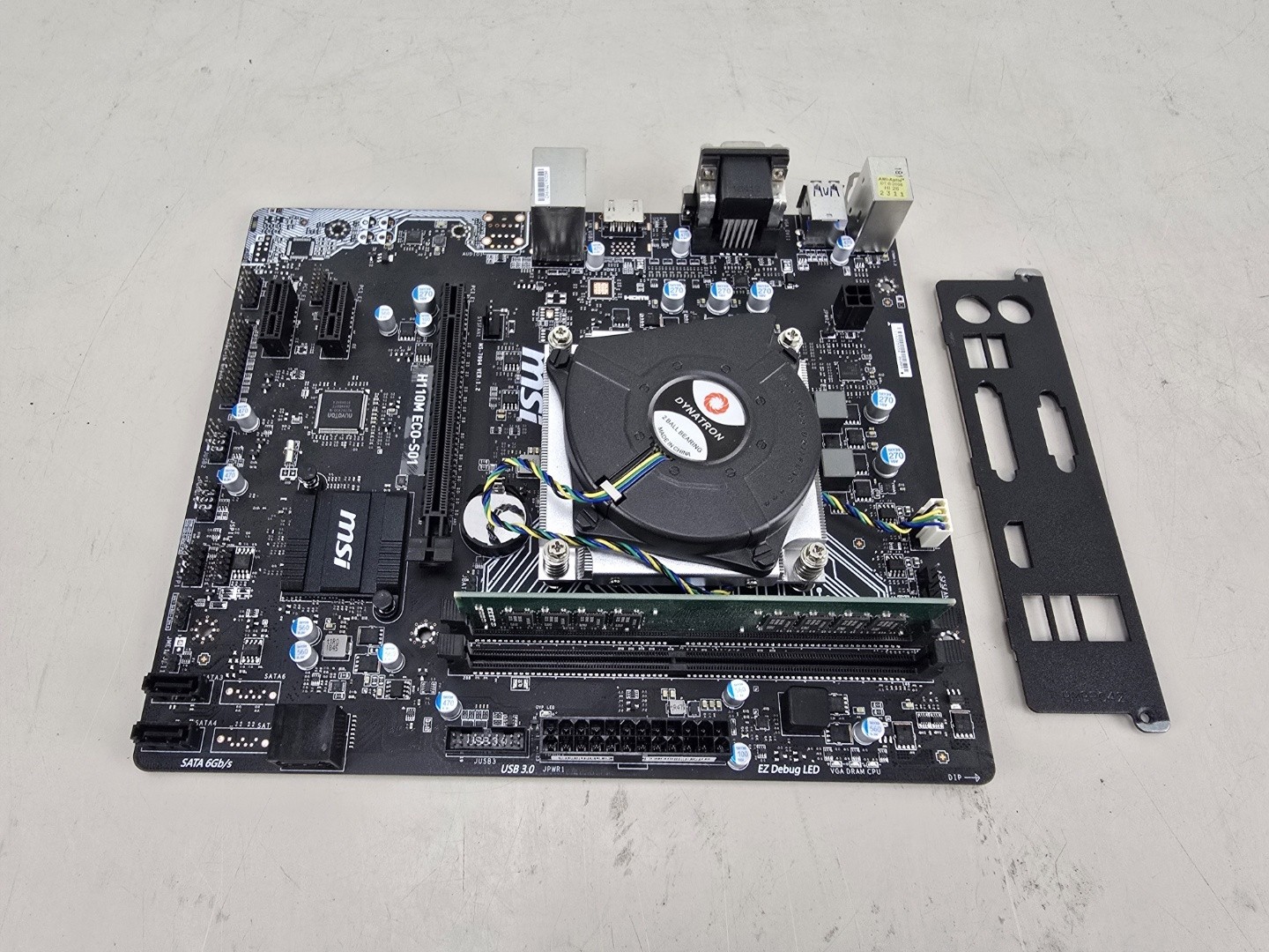 MSI H110M ECO-510 LGA1151 Motherboard 8GB DDR4 Celeron G3900 Combo