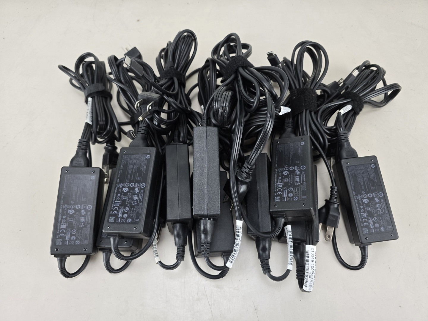 Lot of 10 Genuine HP 45W USB-C AC Power Adapters