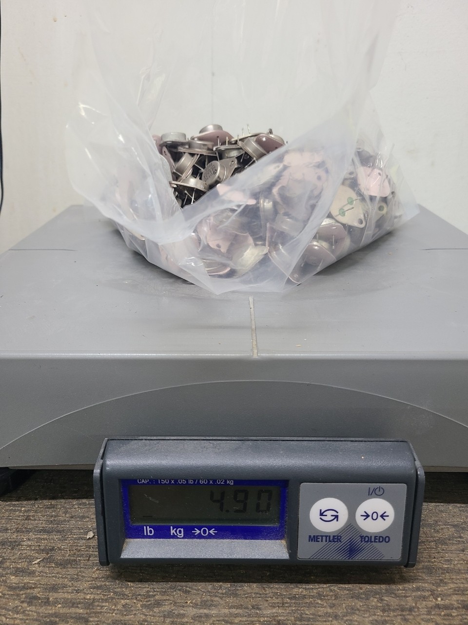 4.8 LBS Used Transistors for Reuse or Metal Recovery