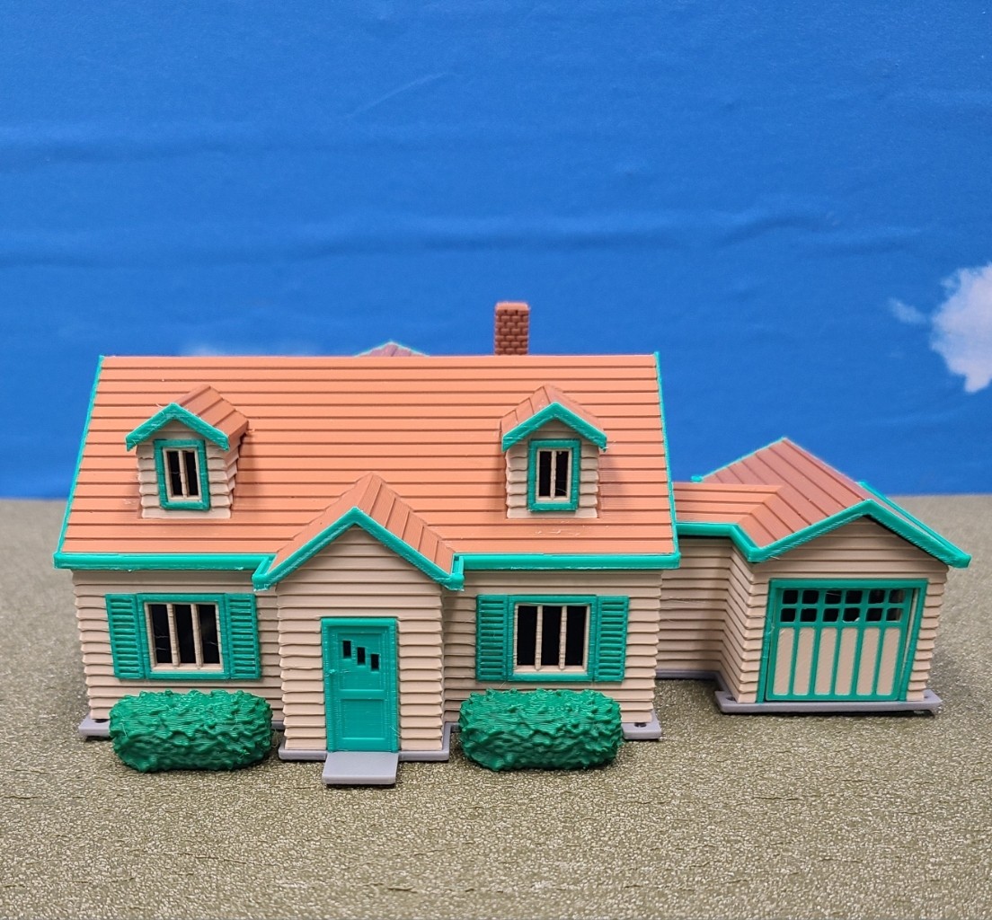 HO Scale House With Garage The Jane