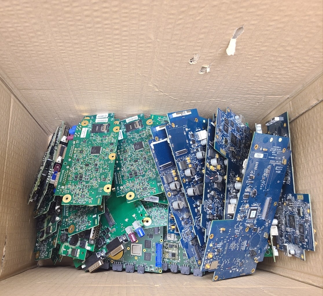 11.8 lbs. Circuit Boards for gold recovery