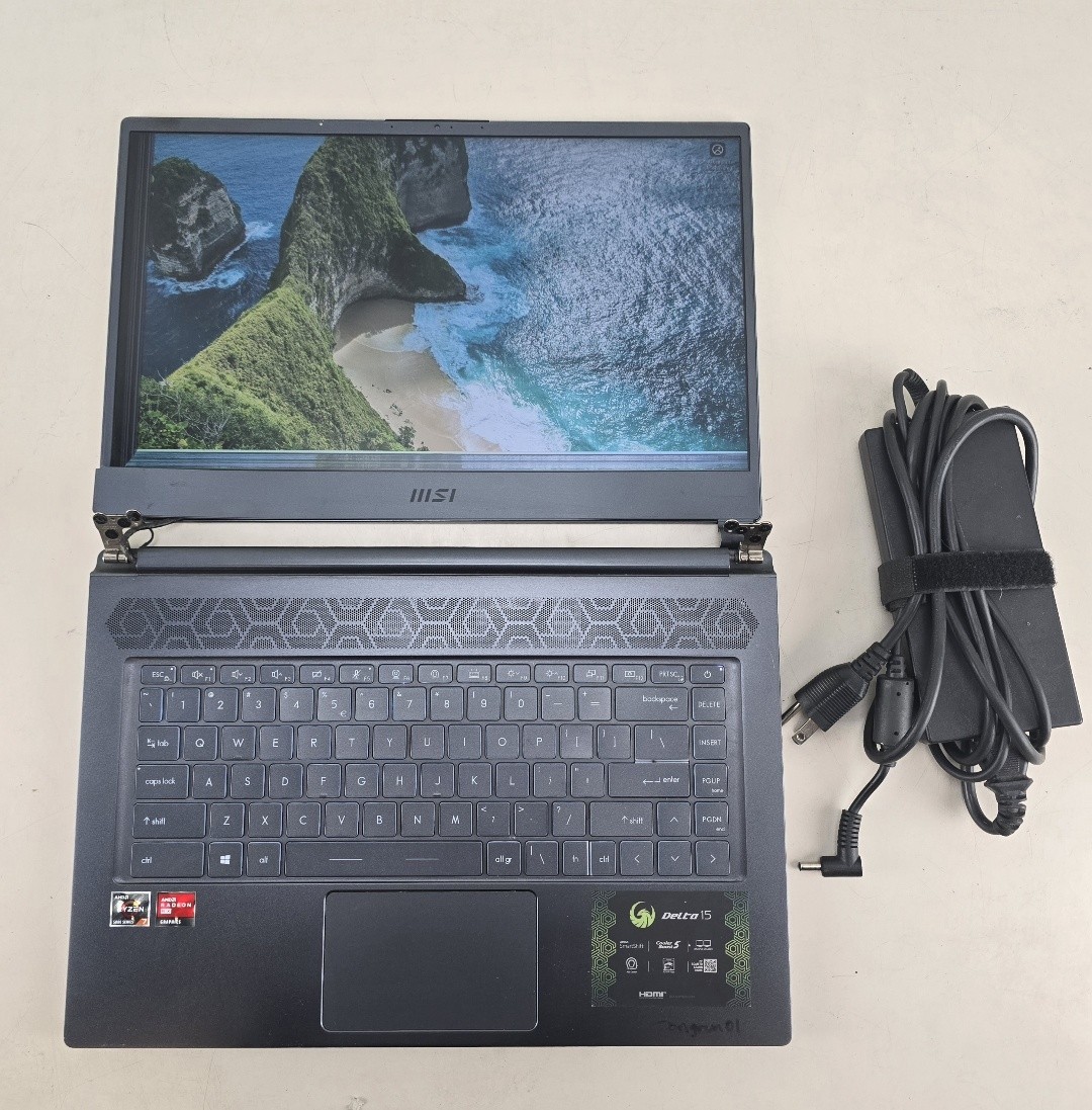 MSI Delta 15 A5EFK Ryzen 7 5800H 16GB 1TB SSD RX 6700 10GB REPAIR
