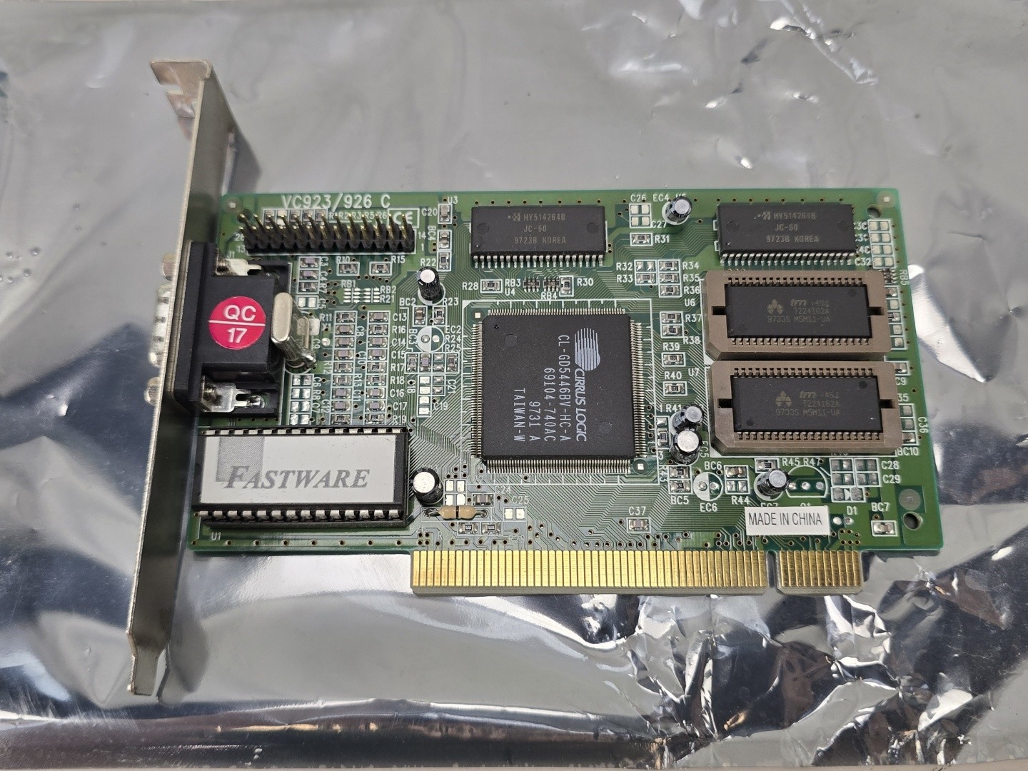 Cirrus Logic VC923 / 926 C PCI VGA Video Adapter