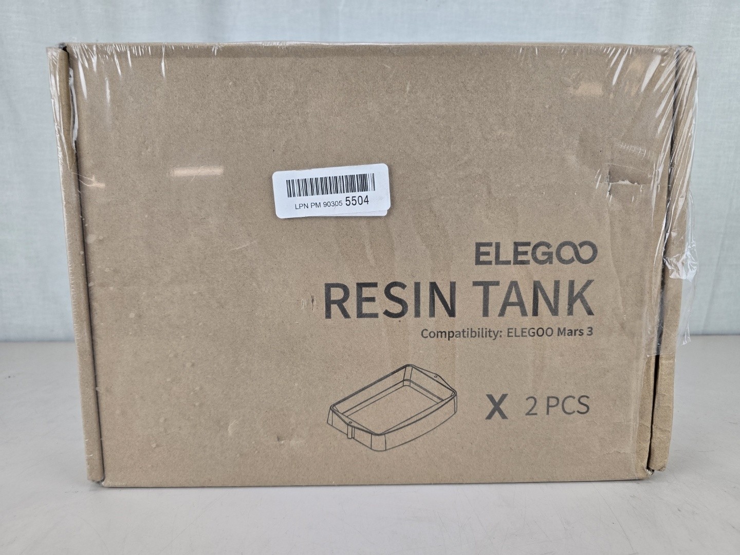 ELEGOO 2PCS Resin Tank for Mars 3 3D Printer NEW