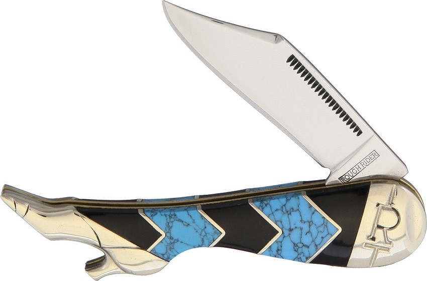 Rough Rider Leg Knife Turquoise Peak