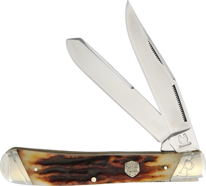 Rough Rider Trapper Brown Stag Bone