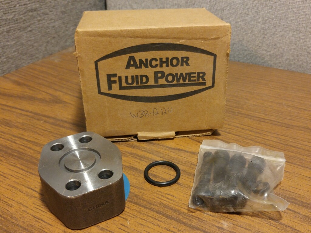 New Anchor Fluid Power Four Bolt Flange Blank W38-12-12U