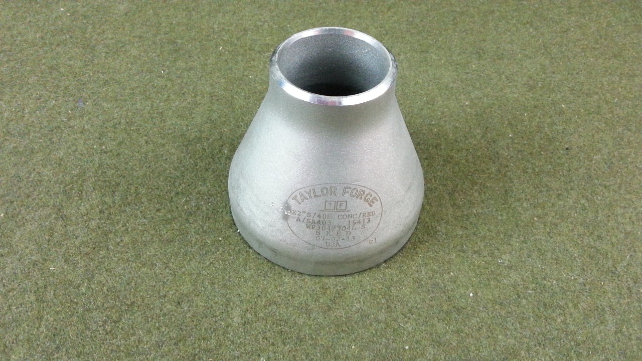 Taylor Forge Stainless Steel 304/304L Pipe Fitting Concentric Reducer Butt-Weld 40S