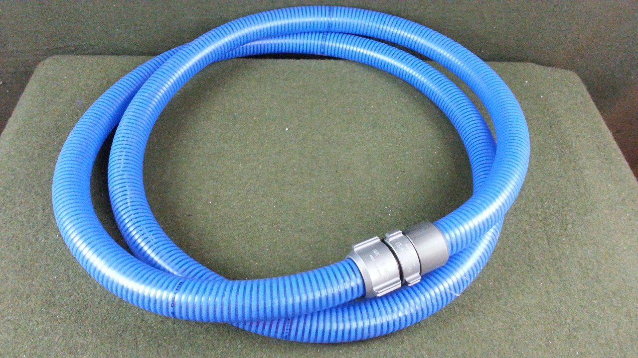 Tigerflex 1-1/2" ID LOW-TEMP PVC WATER SUCTION HOSE ASSEMBLY - 12 FT NEW