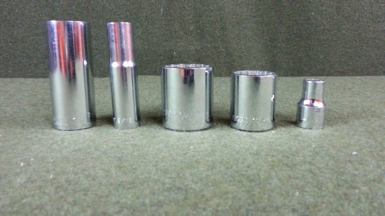 Armstrong 1/2" Drive Lot Of 5 Sockets