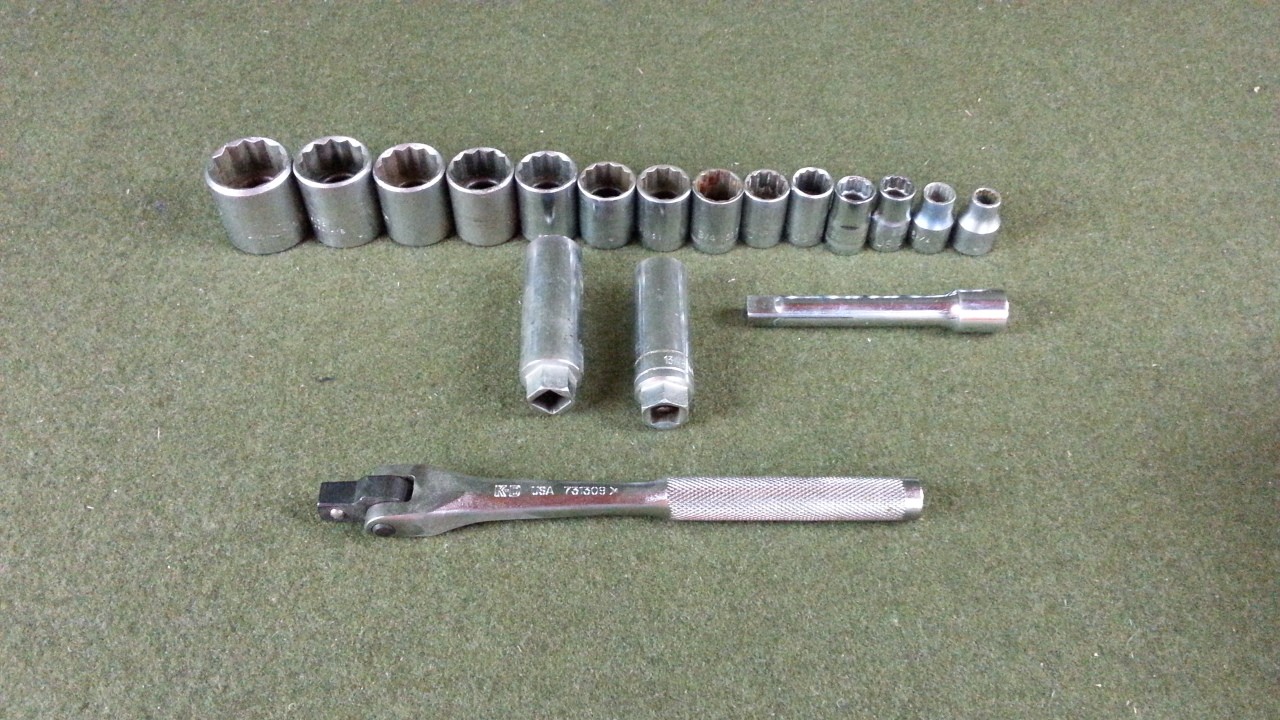Mixed 1/2" Drive 18 pcs SAE Socket Set (1-1/4" - 3/8")
