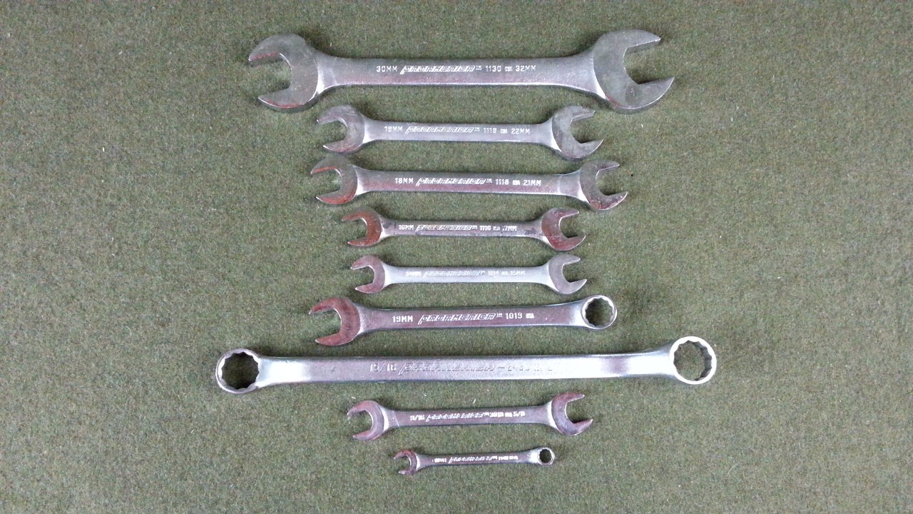 PROAMERICA Metric & SAE Lot Of 9 Wrenches