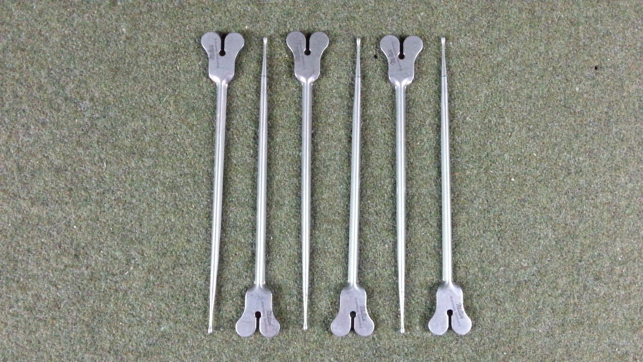 LOT OF 6 MILTEX  Director With Tongue Tie Olivary Point 5.5" 