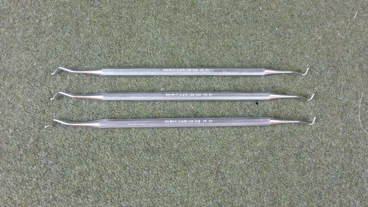 Premier Double Ended 26/27 Burnisher Lot Of 3