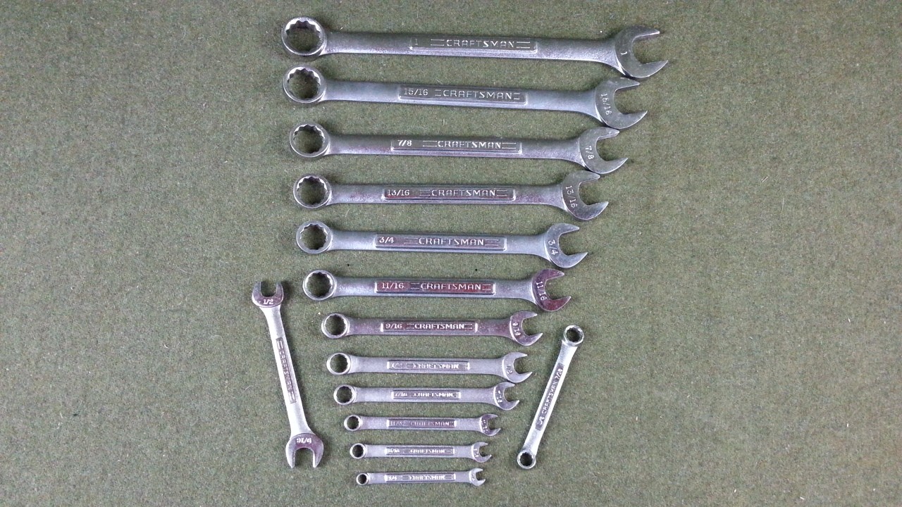 Craftsman 14pc SAE Combination Wrench Set 1" to 1/4" 12pt