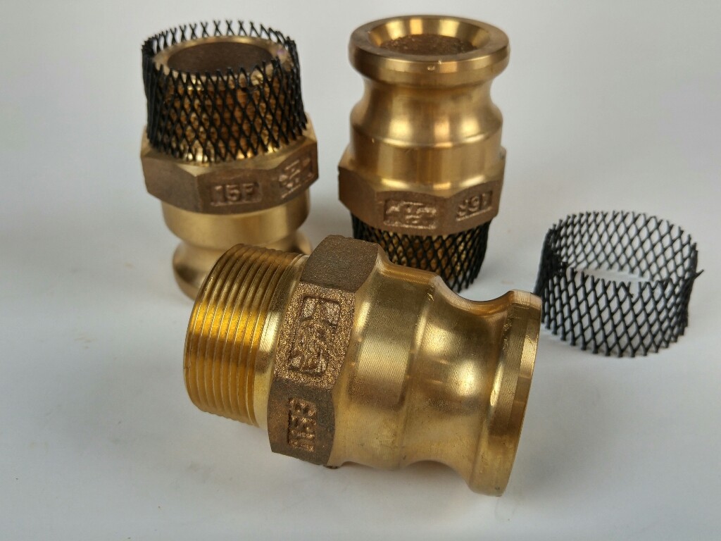 3 X Brass Pt Coupling 15F 1.5" Male NPT X 1.5" Cam & Groove Female 