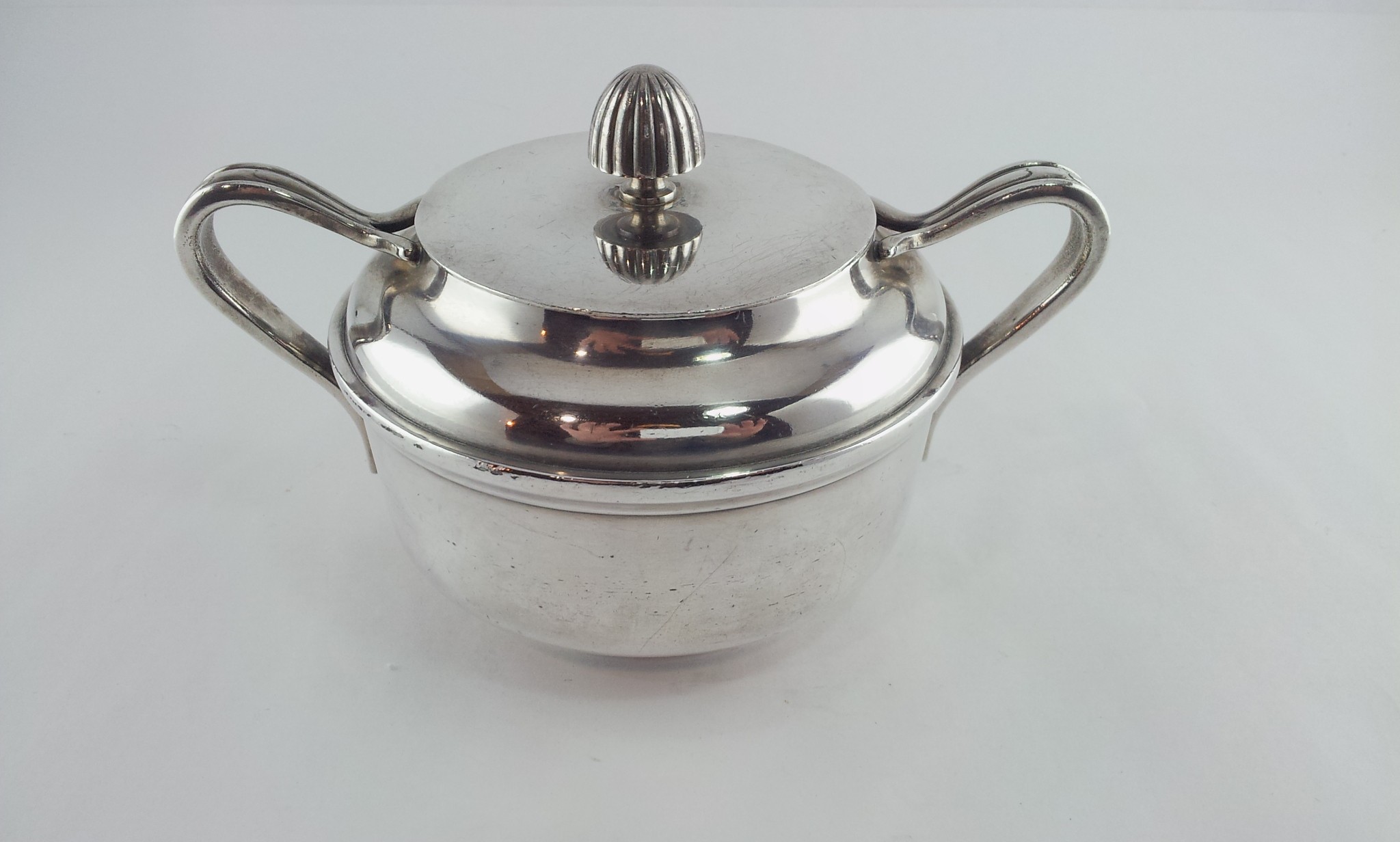 Reed & Barton 3610 Silver Soldered U.S.N. Sugar Bowl Vintage