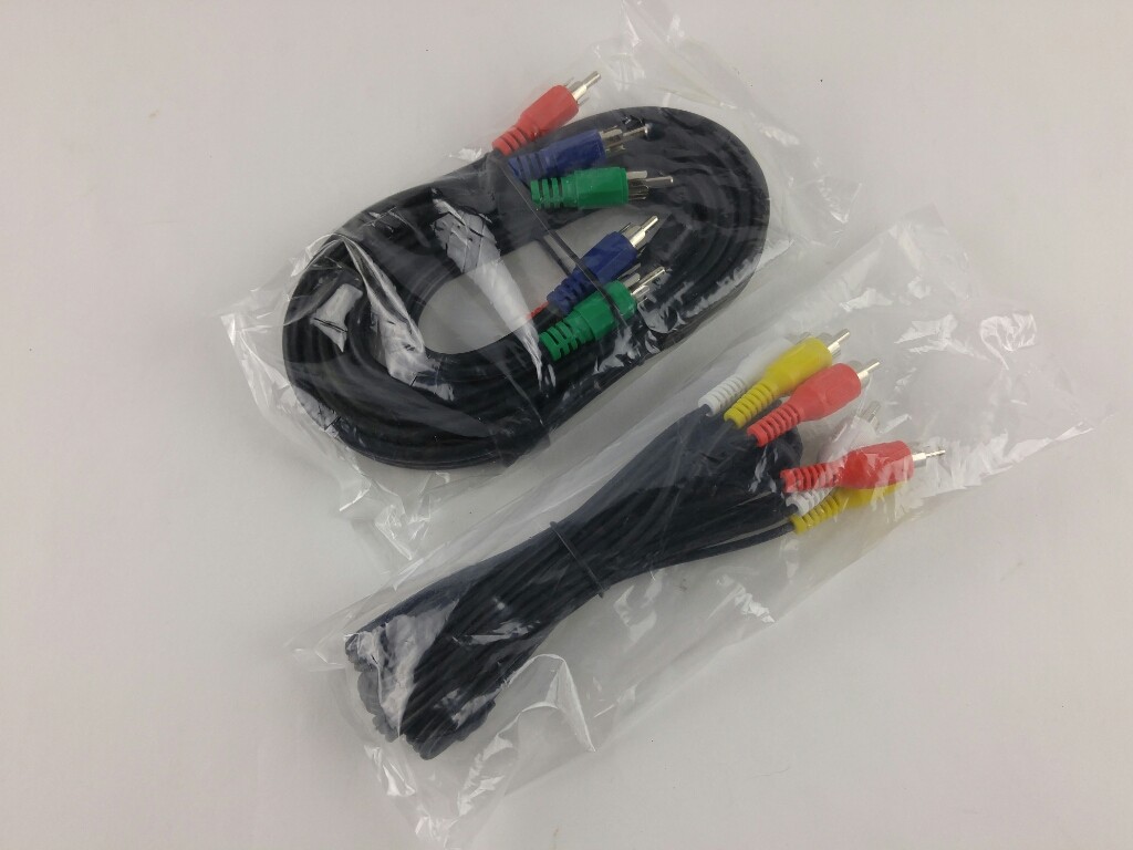 New 6' Component & Composit A/V Cable Set