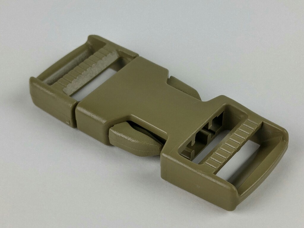 10 New ITW Nexus Fastex SR 1 Double Adjust Side Release Buckles Coyote