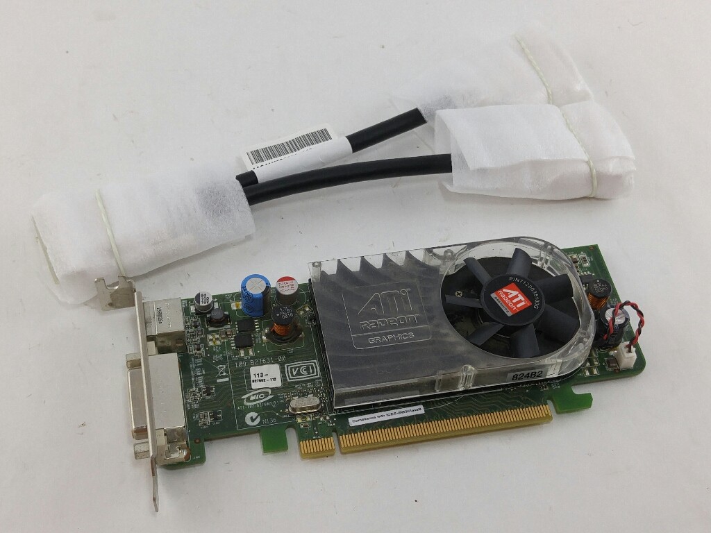 Dell Low Profile ATI Radeon HD3450 256MB PCIe Graphics Cards & Dual DVI Cable