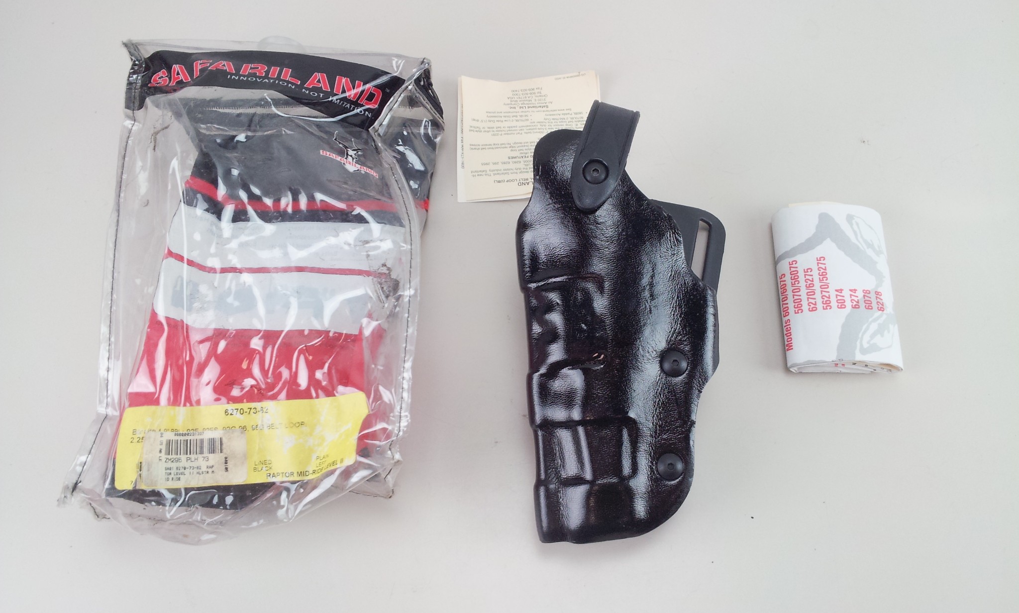 Safariland  6270-73-62 Raptor Level II Plus Mid-Ride Holster Left Hand 