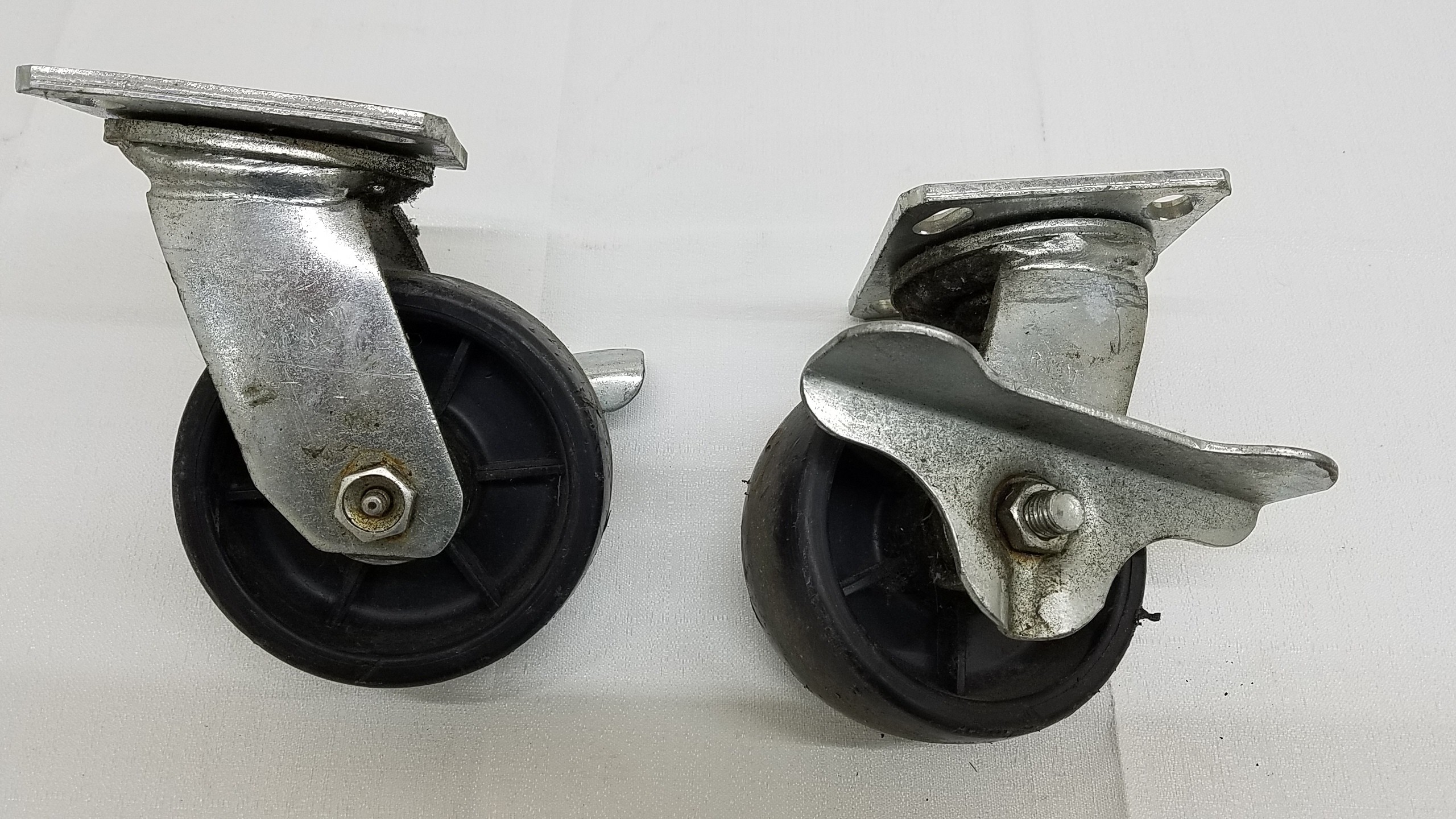 RWM 5" Swivel Plate Caster With Brake set of 2 