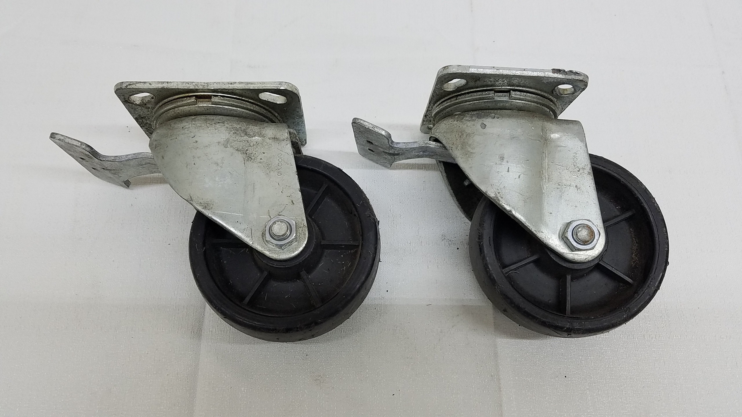 Payson 200/5 5" Swivel Plate Caster With Brake set of 2 Medium Heavy