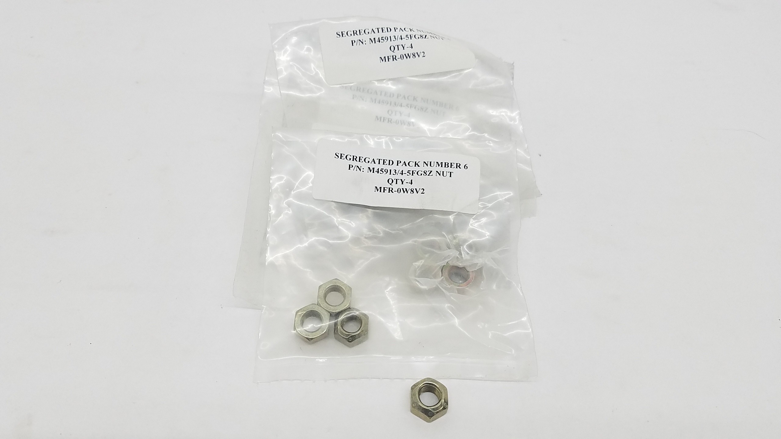 5/16" All Metal Lock Nut M45913/4-5FG8Z Lot of 20