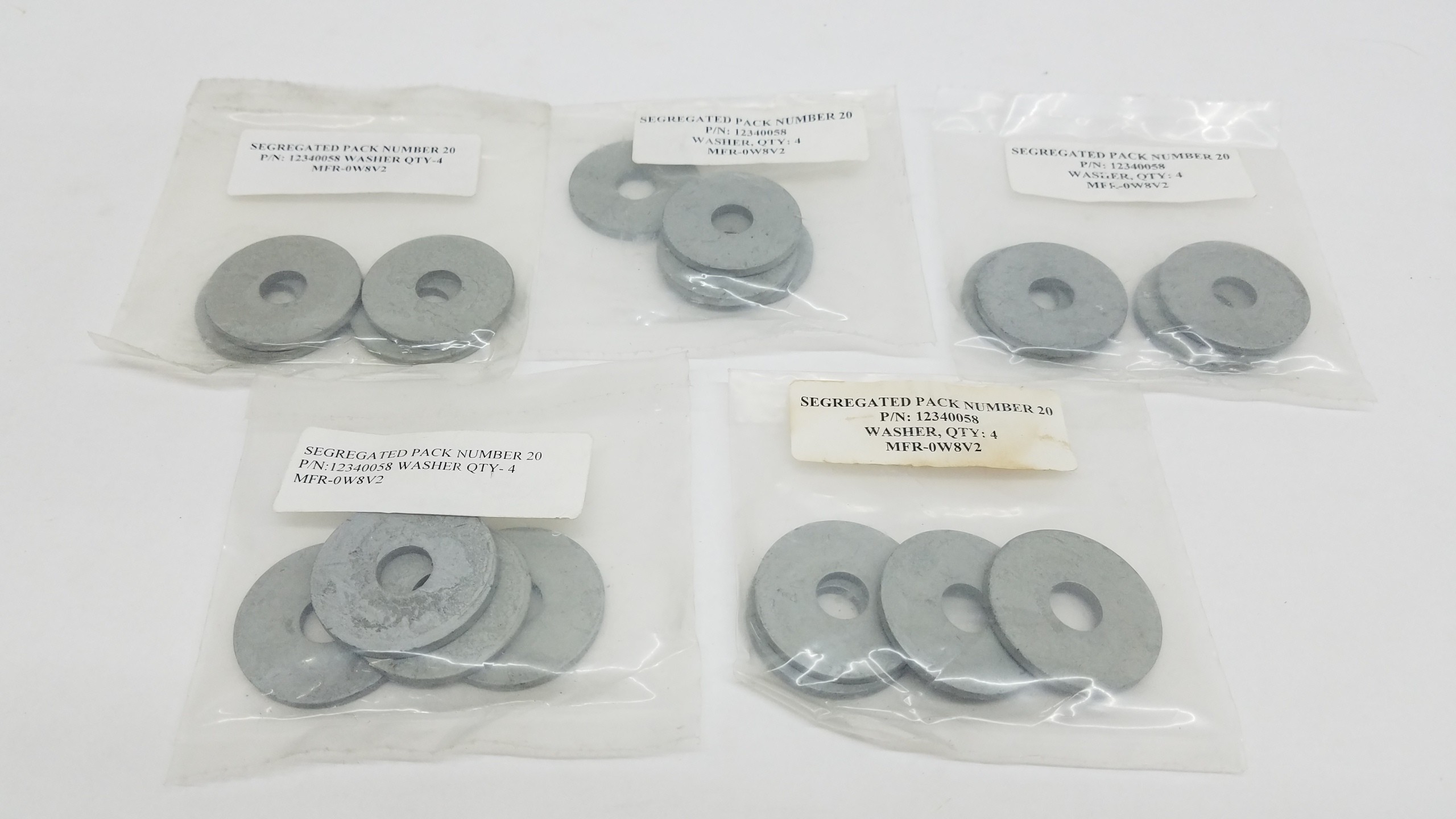 123400058 Flat Washer 7/16" 1-1/2"  Lot of 20