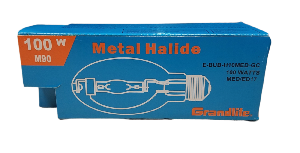 100W M90 Metal Halide Bulb E26 ED17 4000K Horizontal Burn 4-Pack