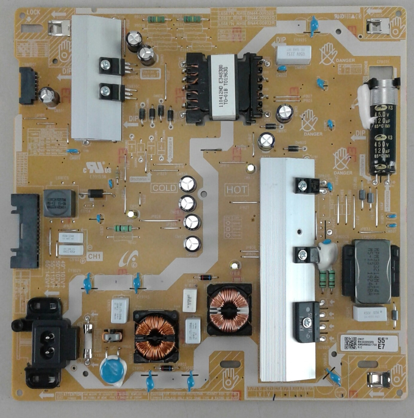 Samsung BN44-00932Q,(AM5RM601708), Power Board for UN55RU7300F TV