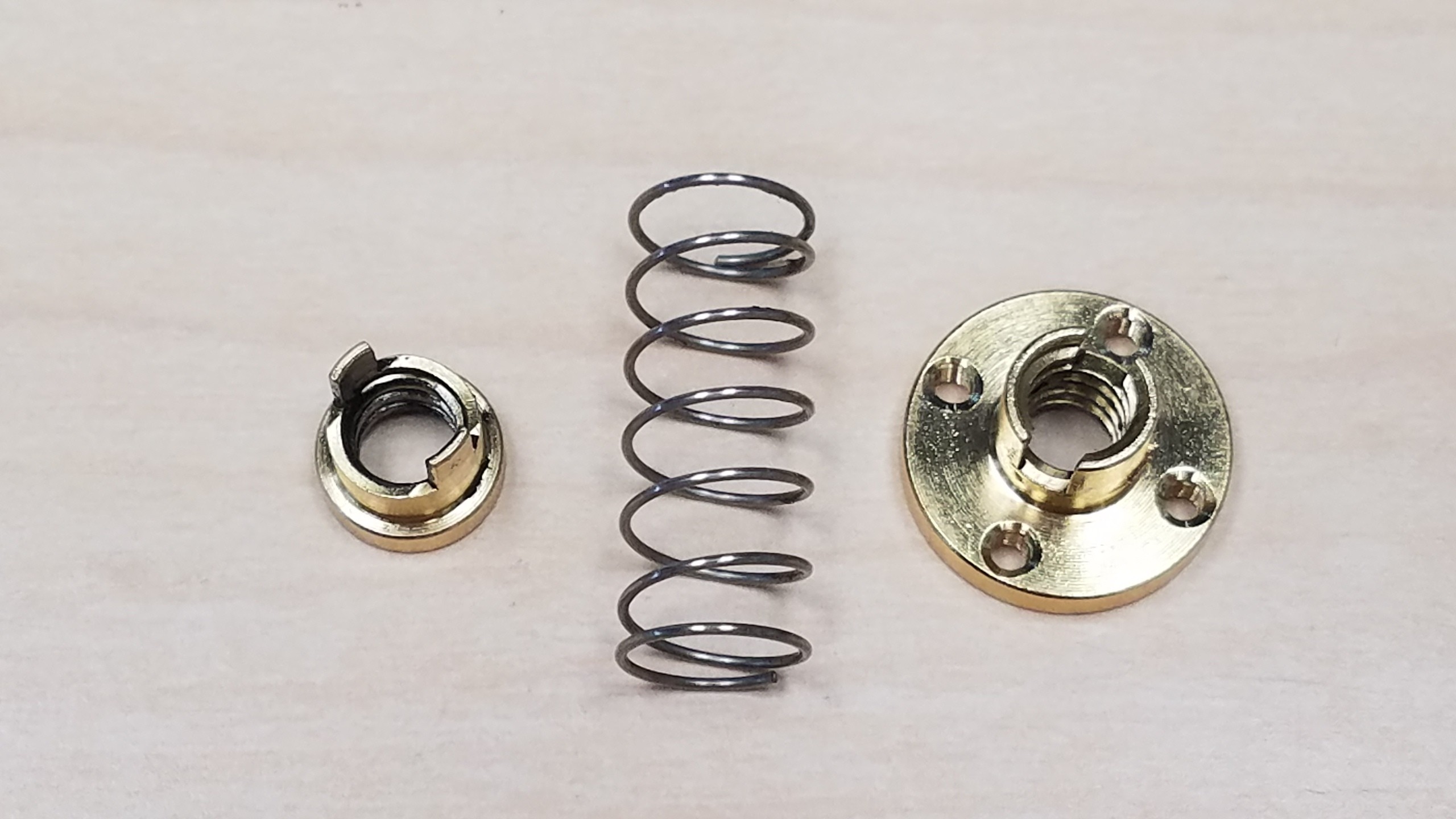 Elegoo Mars Gen 2 Z Axis Anti Backlash Nuts and Spring