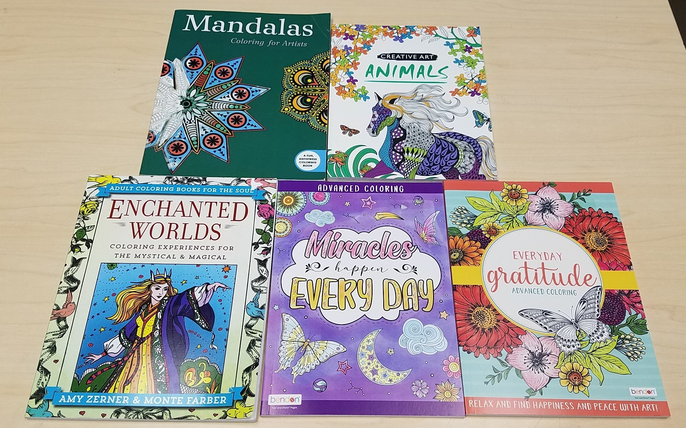 Download Lot Of 5 Adult Coloring Books Bendon Animals Patterns Quotes And Inspirational