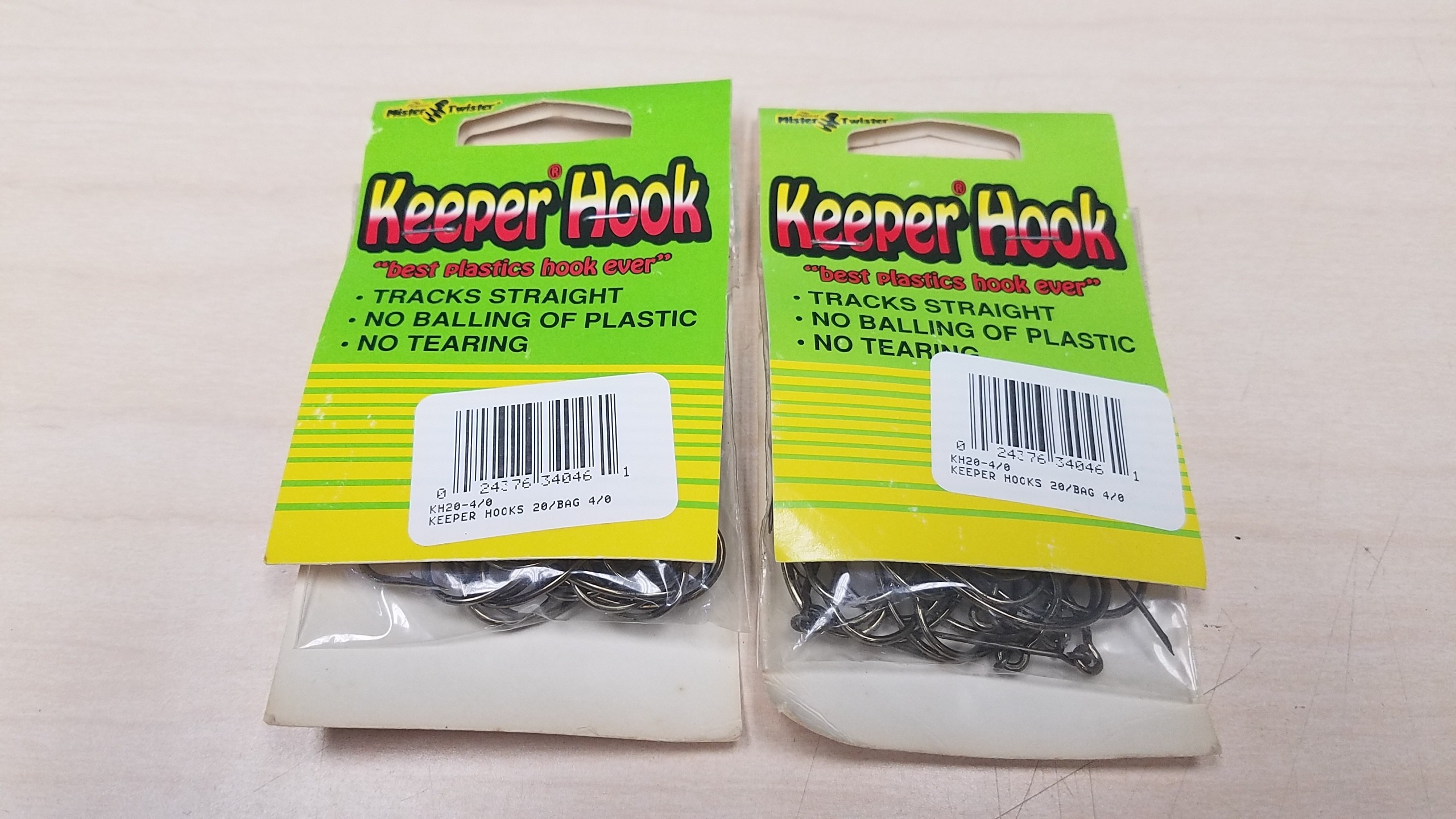 Mister Twister KH20-4/0 Keeper Hooks Size 4/0 2 20 Count Bags